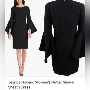 Jessica Howard flutter sleeve sheath dress (size 6)